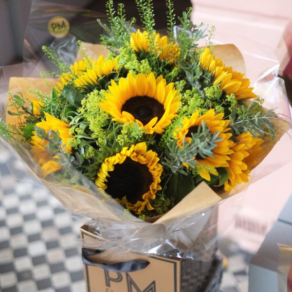DSCF9035 Sunflowers and foliage PM FLOWERS