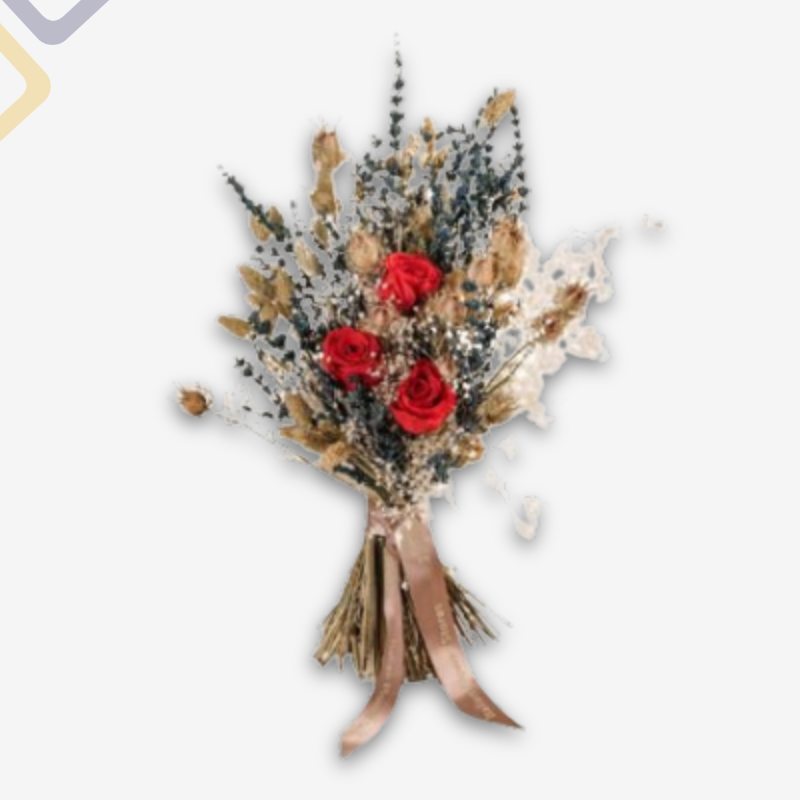 Set Regalo Con 6 Penne In Legno, Fiori Secchi E Segnalibro – Ringraziamento Perfetto Per Addio E Compleanni