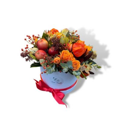 Cappelliera con fiori autunnali Eredi Bagatin consegna a domicilio con cosaporto