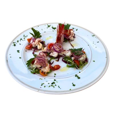 Gamberi alla catalana Trattoria dei pescatori consegna a domicilio con cosaporto
