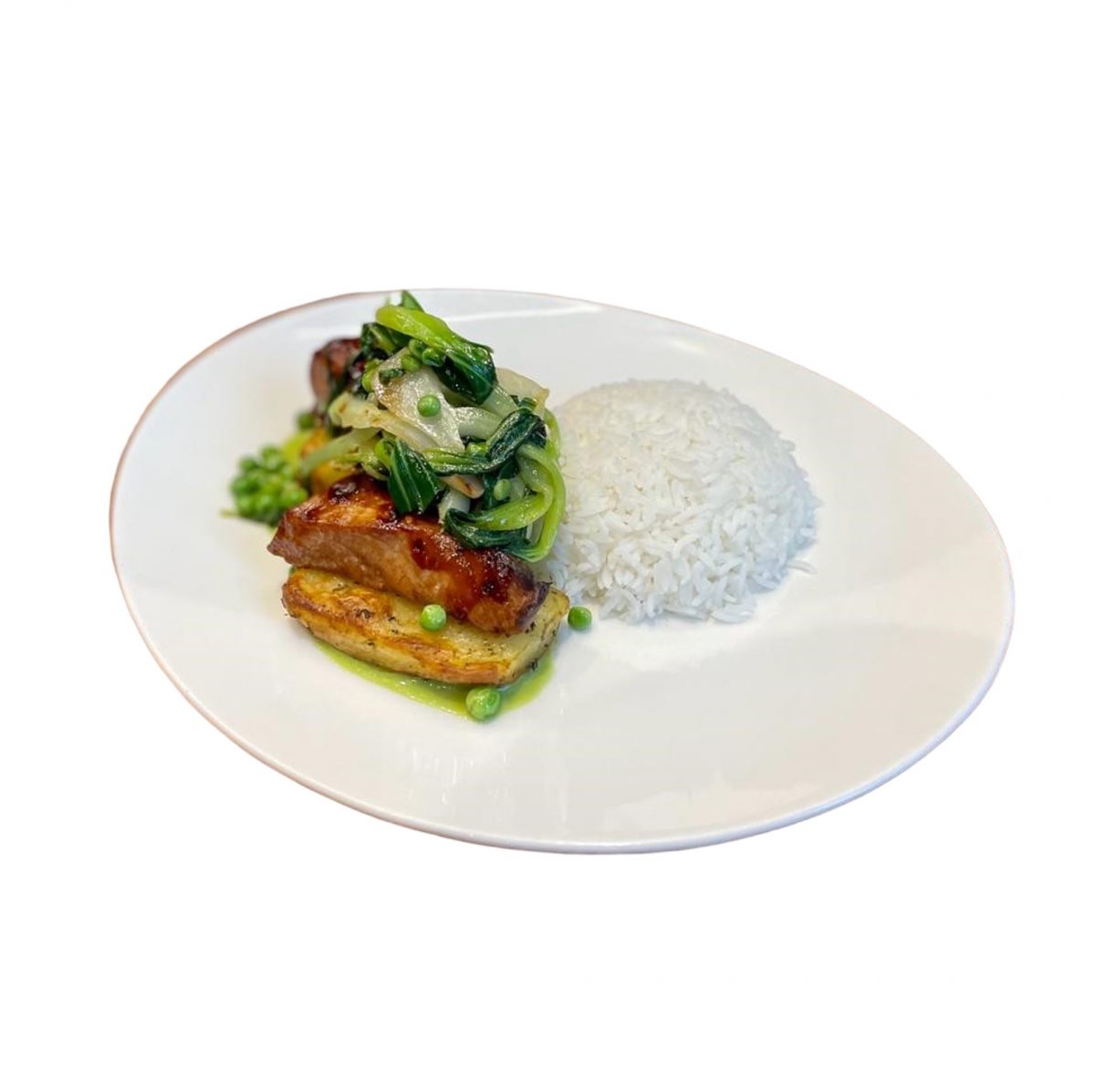 Wok di Salmone Teriyaki