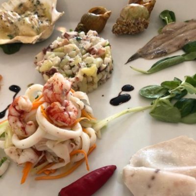 Aperitivo di mare da La Paranza consegna a domicilio con cosaporto