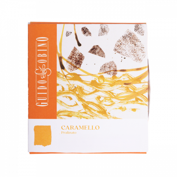 Tavoletta di cioccolato con granella di caramello pralinato 1