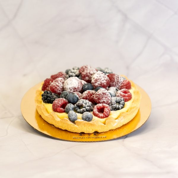 Crostata crema e frutta Torta crostata di crema e frutta fresca -  senza glutine e delattosata 1