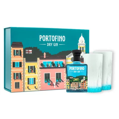 Portofino Dry Gin - Confezione regalo con bicchieri logati 2